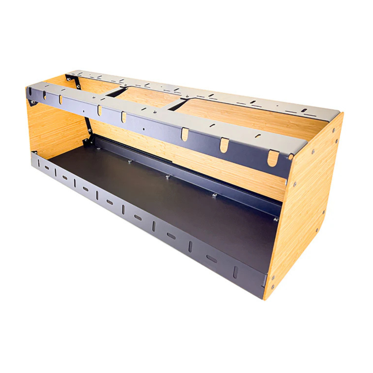 Backside bracket view of Stash Cab 48" Slider for Sprinter