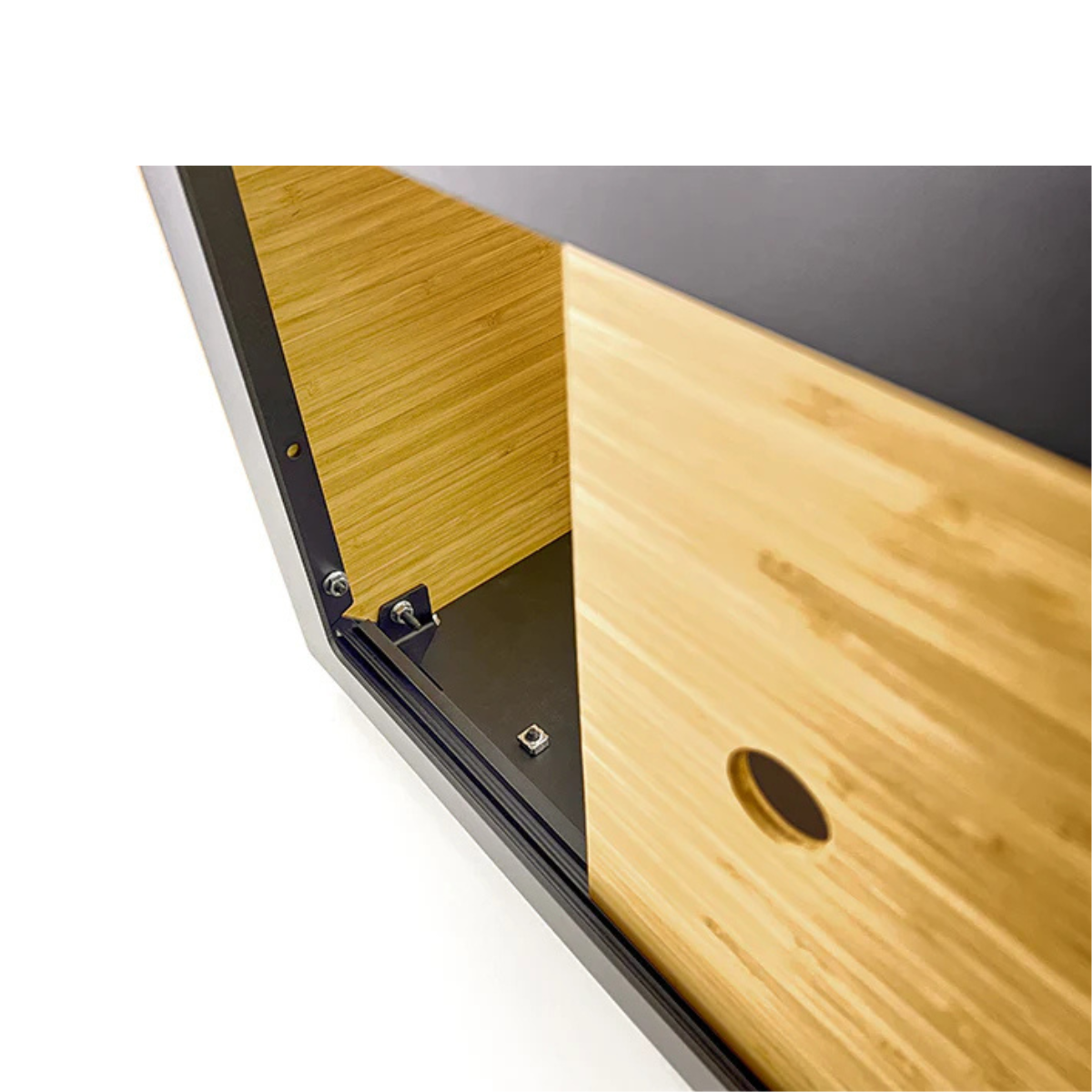 Inside view of 48" Stash Cab Slider