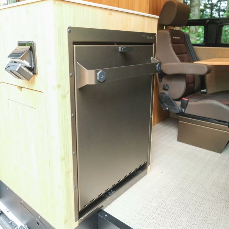 Tetravan Folding Shower 2.1 with Magnetic Curtain - Universal Fit!