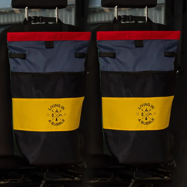 Seat Back Storage Bag with Wet & Dry Separation Pair