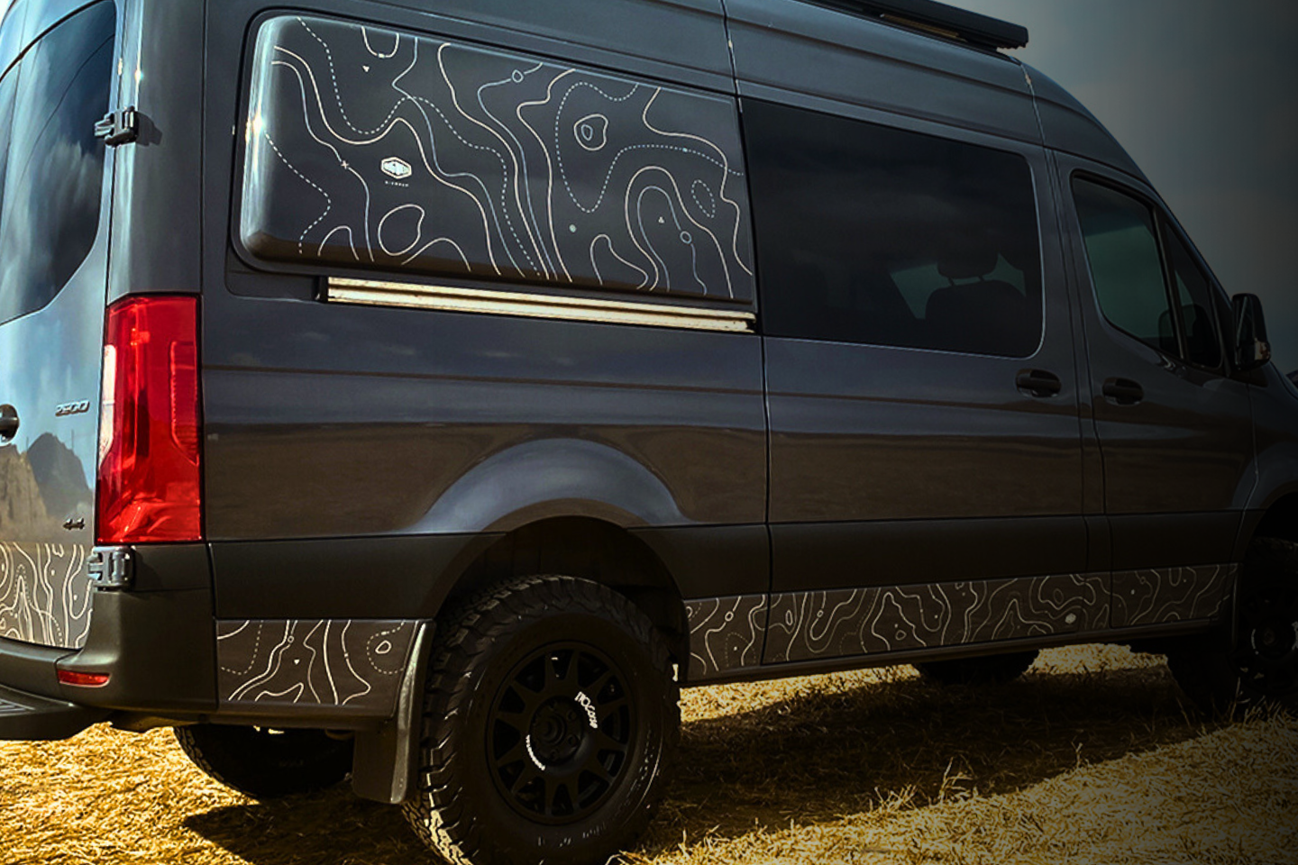 Grey Sprinter Van With RIGWRAP