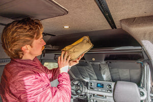 Mercedes Sprinter Headliner Shelf & Curtain Rod