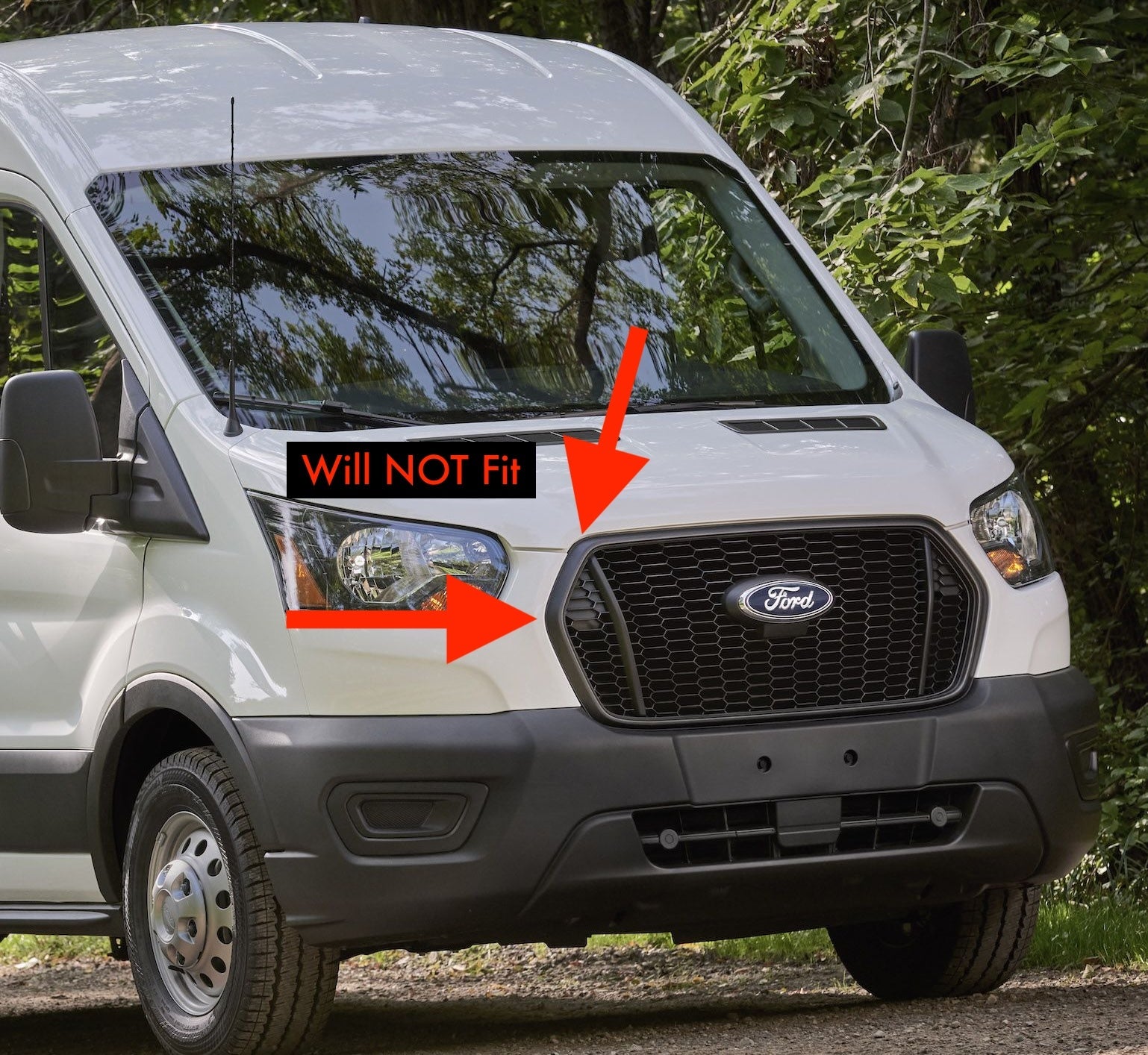 Aero Hood Spolier Transit 2015 - 2020