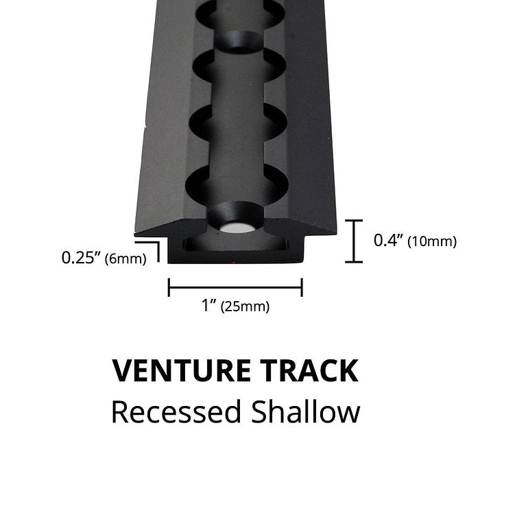 2 Pack of Low-Profile Recessed Venture L-Track - specs