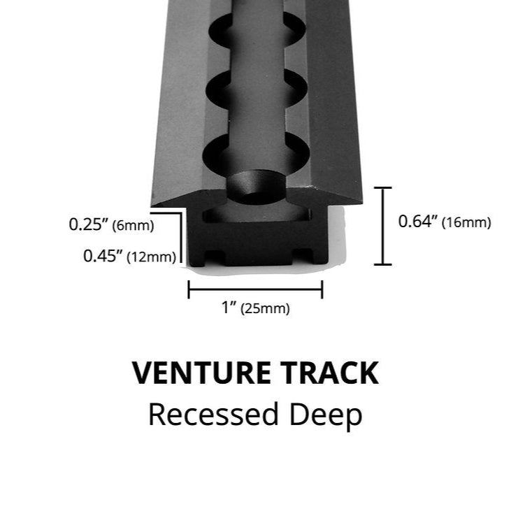 2 Pack of Recessed Deep Venture L-Track - specs