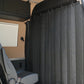 Insulated Privacy Curtain for Headliner Shelf for Sprinter Vans