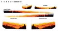 Transit RIGWRAP™ Sunset Series - Clear Background / Red-Orange